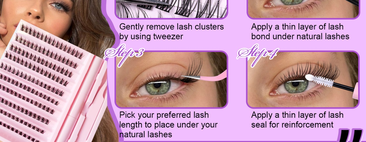 DIY خود چپکنے والی آئی لیش ایکسٹینشن کے ساتھ خوبصورت بنیں: ایک مکمل گائیڈ