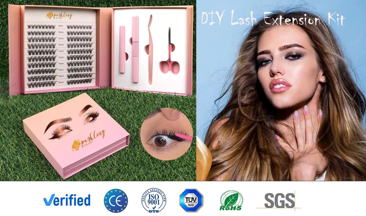 فیکٹری قیمت پر DIY لیش کلسٹر کٹ کے ساتھ بہترین شکل حاصل کریں۔
