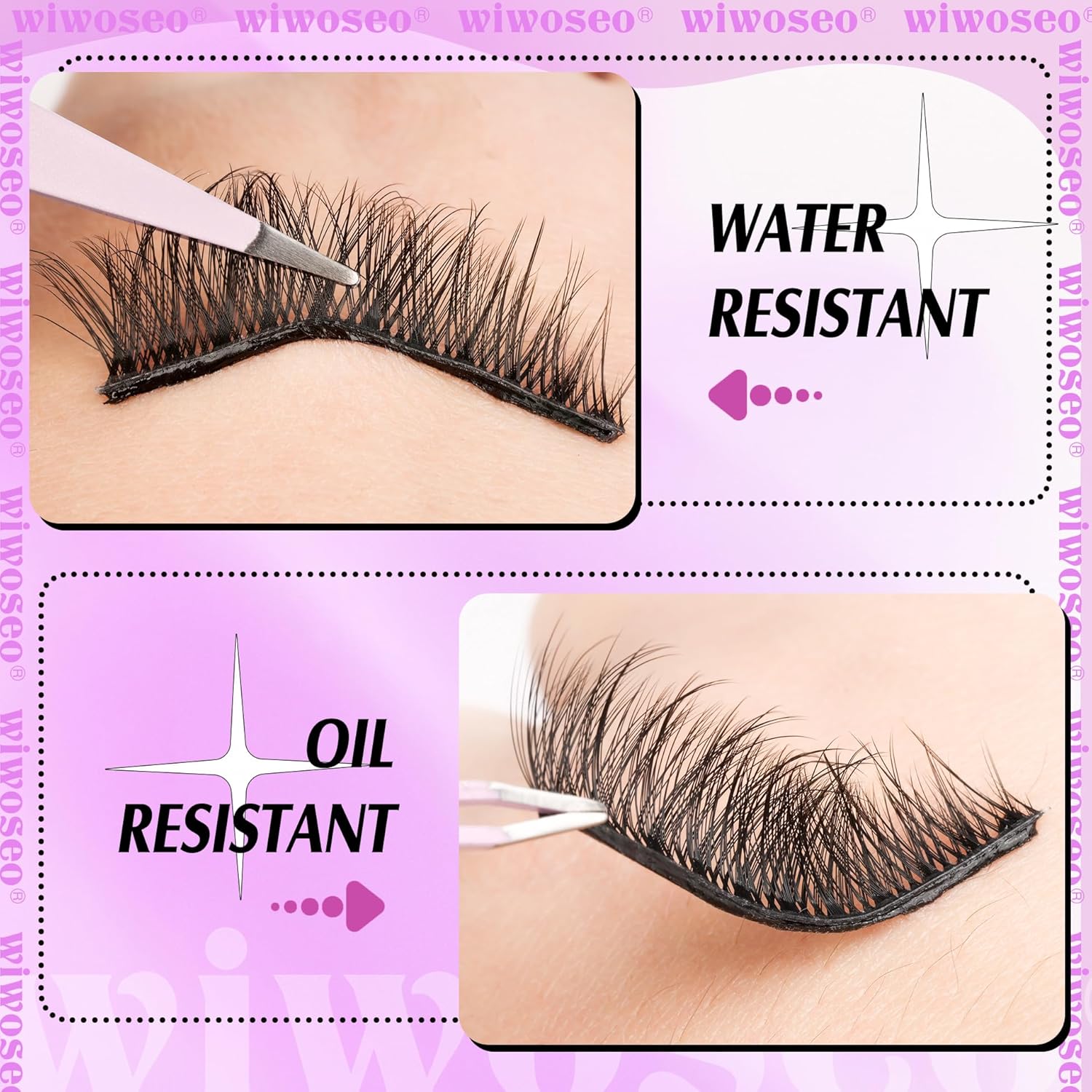 Pingdu Sparkling Eyelash® کی خود سے چپکنے والی Wispy Fluffy Lashes کے ساتھ پرفیکٹ لک حاصل کریں۔