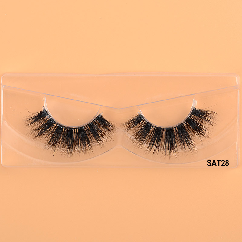 25mm 3D منک آئی لیشز کلیئر بینڈ فالس سٹرپ لیشز