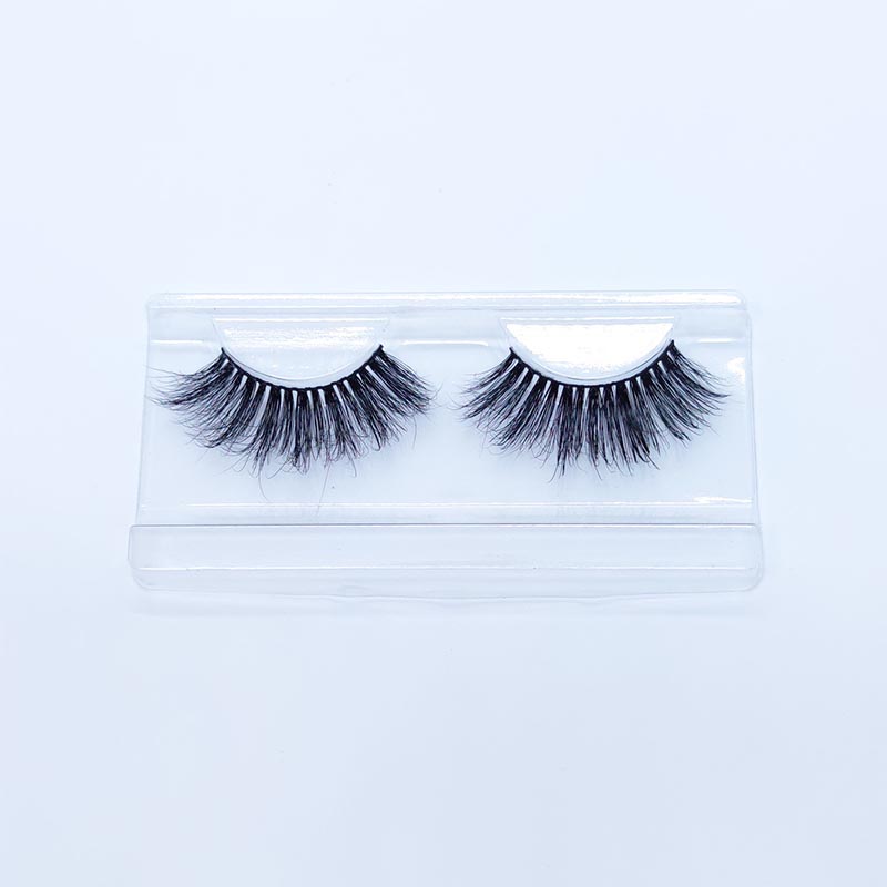 8D منک آئی لیشز Wispy Fluffy Lashes نیچرل لک سلک لیشز 12-18mm