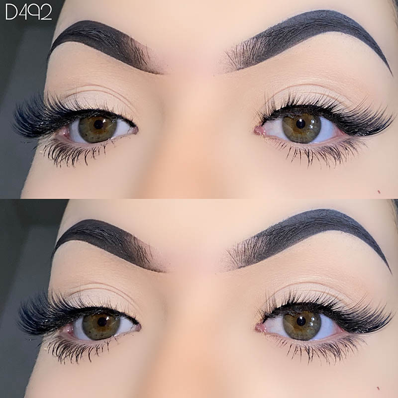 5 جوڑے Wispy lashes قدرتی نظر والی پروں والی پلکیں 7mm-17mm