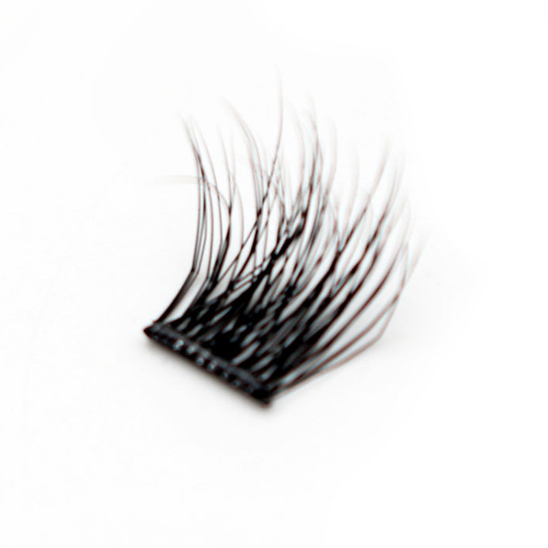 کوئی گلو سی curl پریس کو لیش کلسٹروں پر دبائیں
