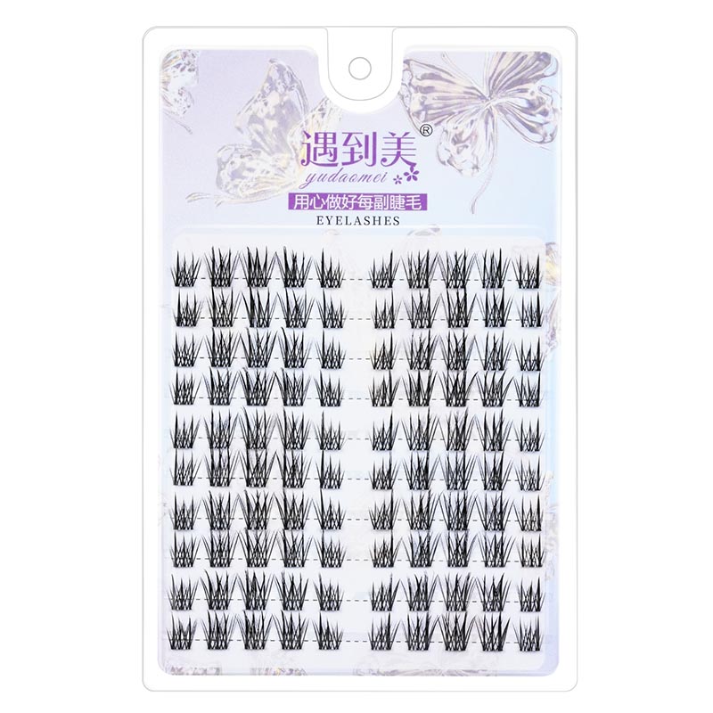 خود چپکنے والی جھوٹی محرموں DIY گلو مفت سنگل کلسٹر کوڑے ماریں
